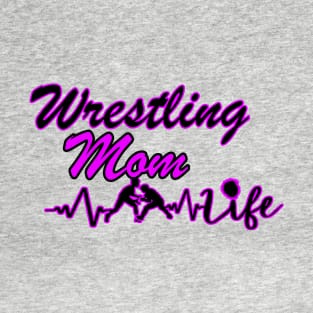 Wrestling Mom Purple T-Shirt